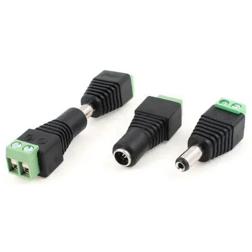 5 Pairs DC 12V Power Plug Jack Adapter 2.1x5.5mm Connector DC Power Connector Qme