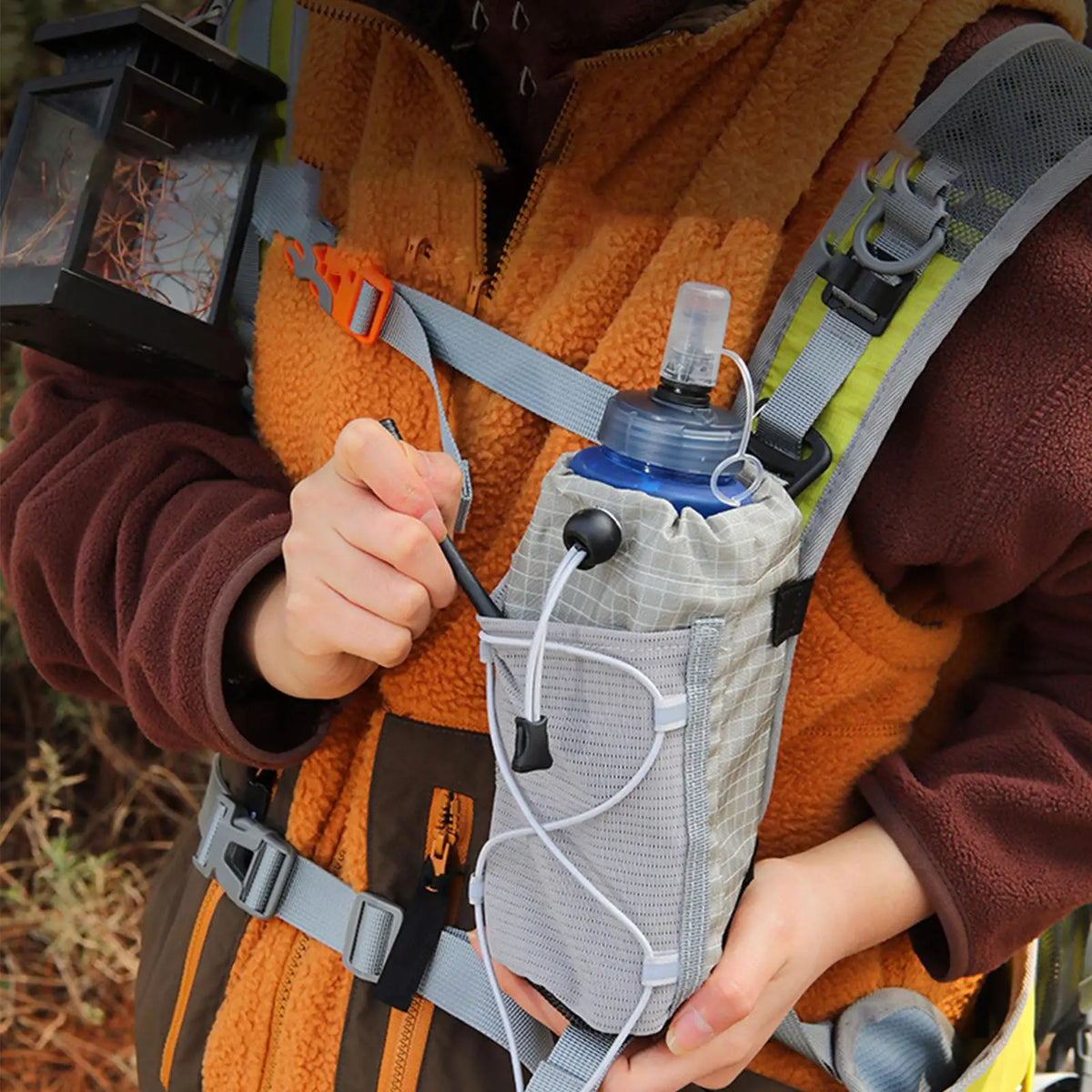 Waterproof Backpack Strap Pouch – Phone & Bottle Holder Backpack Strap Pouch Qst