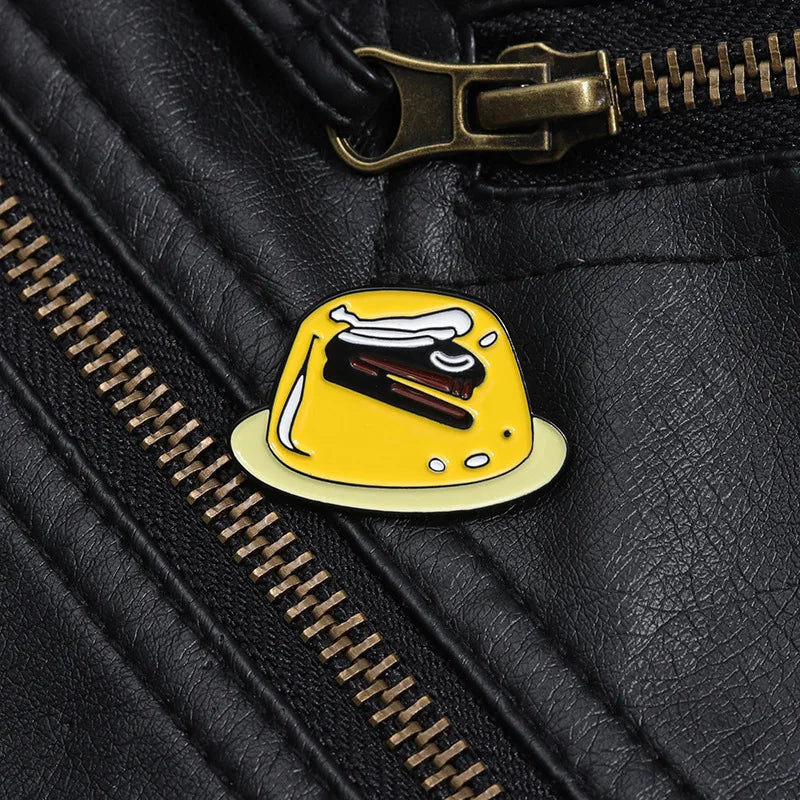 The Office Jello Stapler Enamel Lapel Pin – Novelty Brooch Enamel Lapel Pin Qme