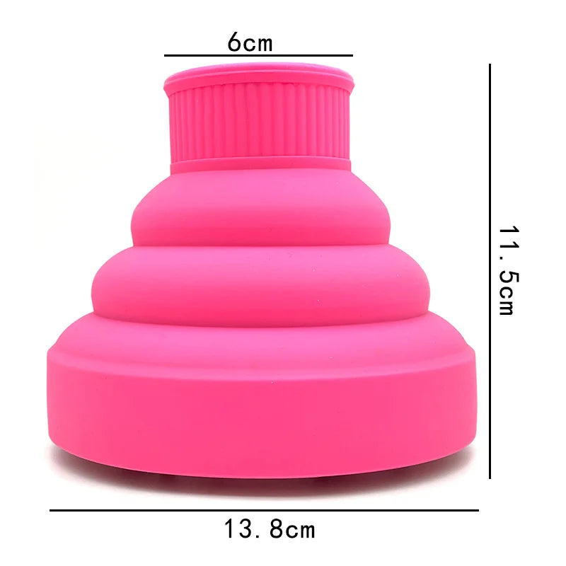 Universal Silicone Hair Dryer Diffuser Cover | Scalable Fit Hair Diffuser Attachment Qme