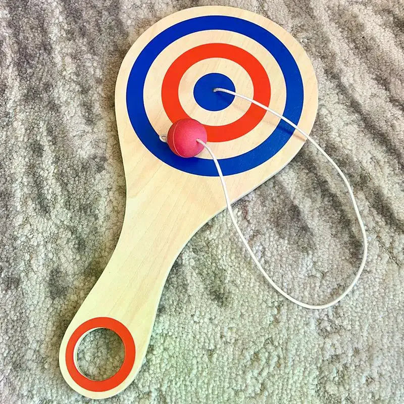 Wooden Paddle Ball Game – Hand-Eye Coordination Training Toy Paddle Ball Toy Qme