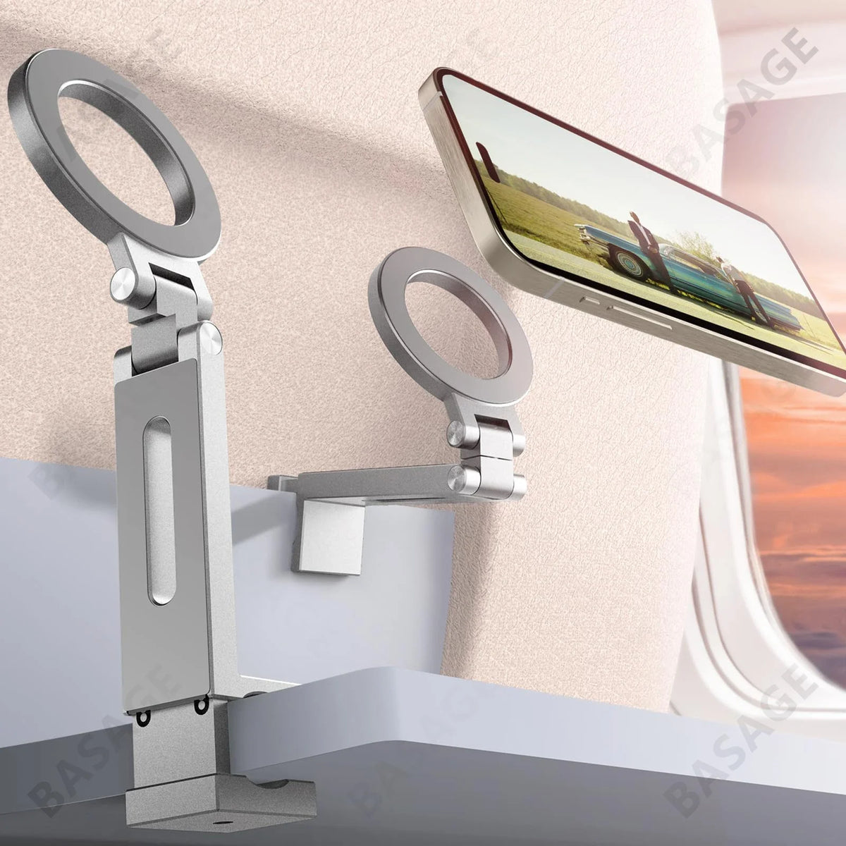 Universal Magnetic Phone Holder – Flexible Rotation Travel Mount Magnetic Phone Mount Qme