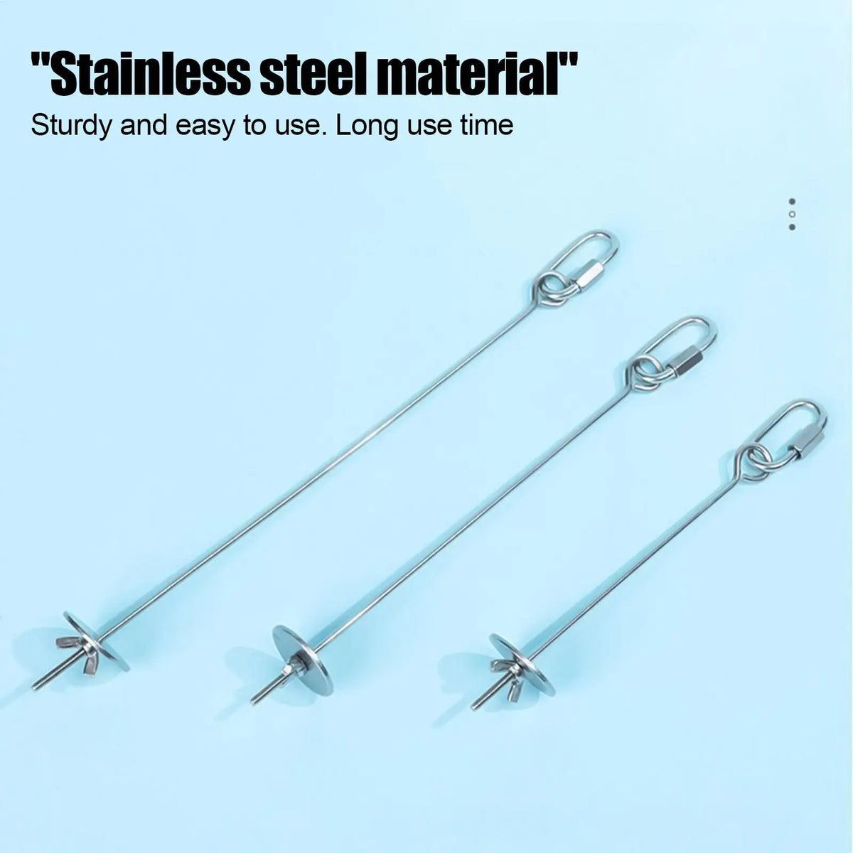 Stainless Steel Bird Cage Food Skewer & Fruit Stick Holder Bird Cage Accessory Qme