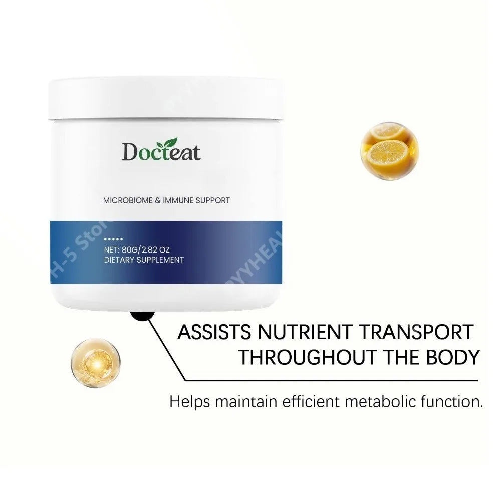 Docteat Intestinal Health Powder – Humic Fulvic Citric Acids 80g Digestive Health Supplement Qst