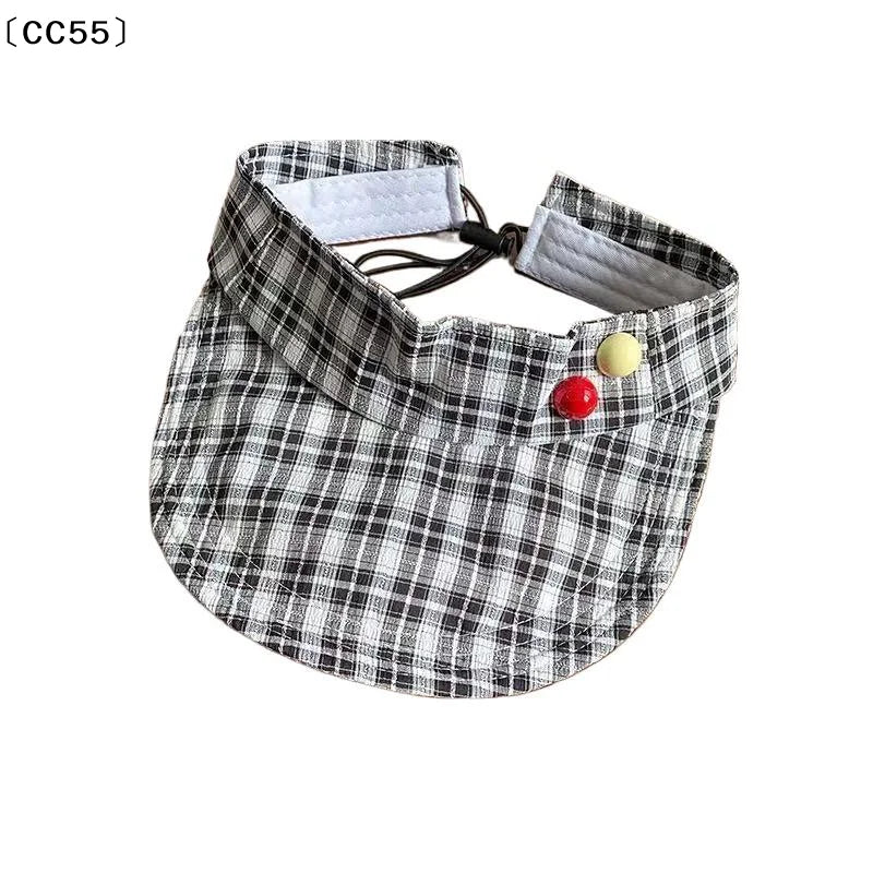 Women's Checkered Ponytail Visor Cap – Sun Protection Hat Women's Visor Cap Qst