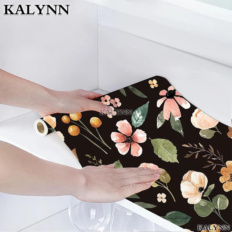 Floral Peel & Stick Wallpaper – Vinyl Contact Paper for Kitchen Peel & Stick Wallpaper Qme