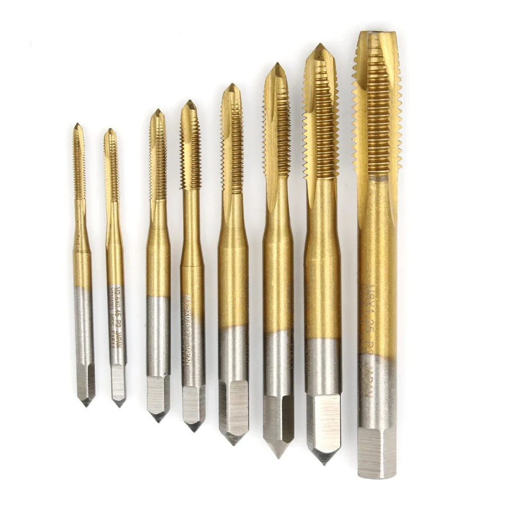 HSS Metric Straight Flute Thread Tap Set M2 M3 M4 M5 M6 M8 Thread Tap Set Qme