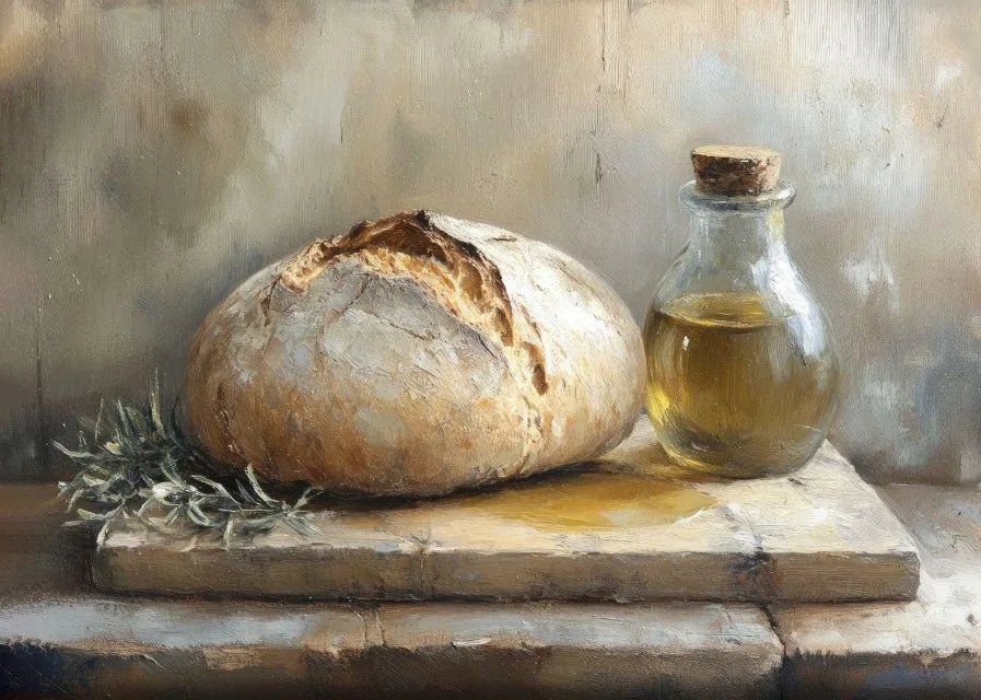 Vintage Food Still Life Canvas Wall Art for Kitchen Decor Canvas Wall Art Qst 4 40x60cm Unframed