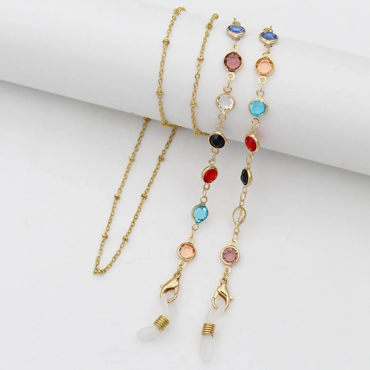 Ladies' Beaded Eyeglass Chain – Fashionable Sunglasses Holder Eyeglass Chain Qme