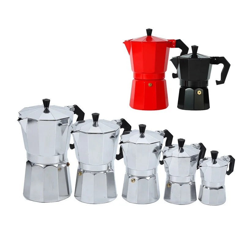 Italian Octagonal Aluminum Moka Pot 600ML – Stovetop Espresso Maker Stovetop Moka Pot Qst