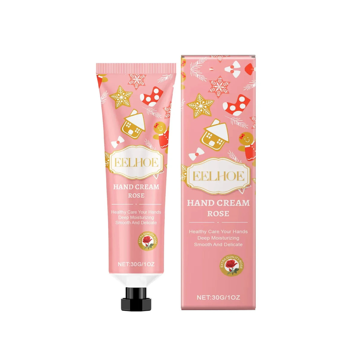 Christmas Hand Cream – Moisturizing & Nourishing, 30g Hand Cream Qme Rose