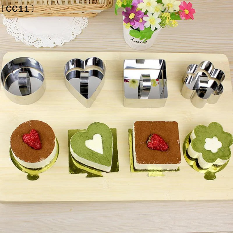 Stainless Steel Mousse Cake Molds | Multiple Shapes Easy Demold Mousse Cake Molds Qme