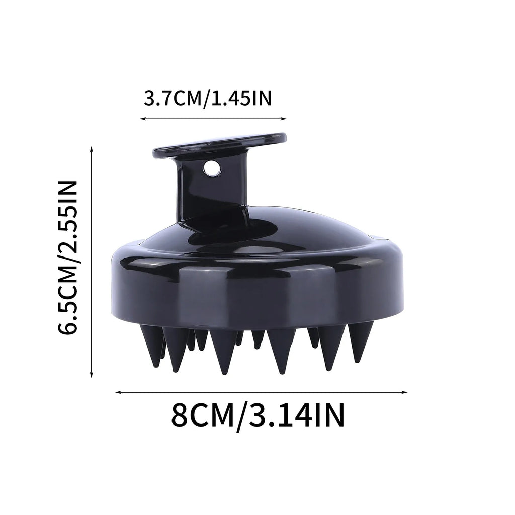 Scalp Massage Shampoo Brush & Hair Comb – Black or Purple Scalp Massage Brush Qme