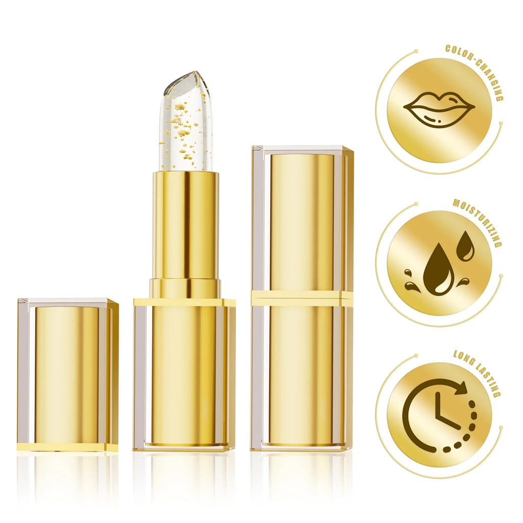 Color-Changing Flower Lipstick | Waterproof Crystal Jelly Lip Jelly Lip Balm Qme