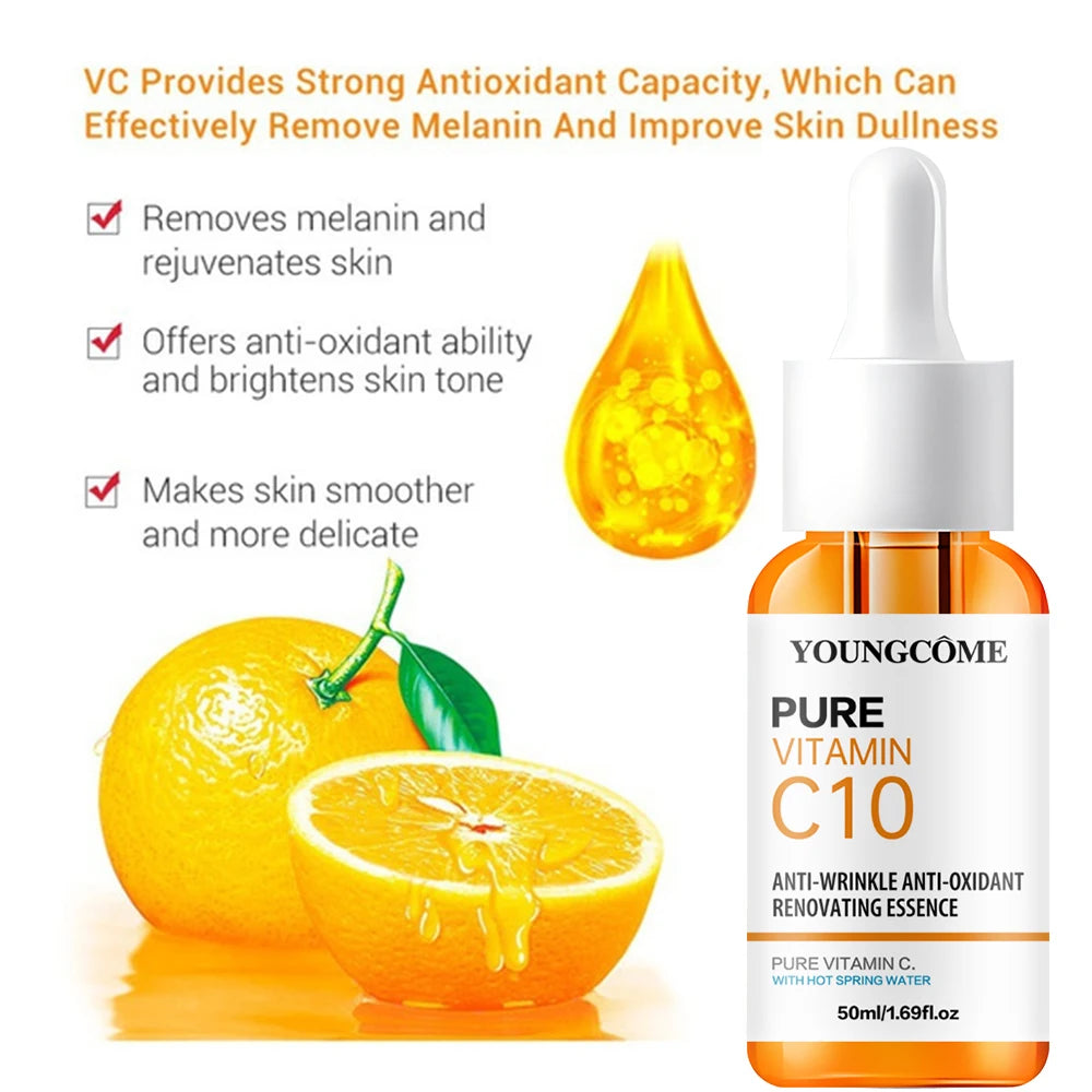 Vitamin C & Hyaluronic Acid Brightening Face Serum | REAROYA Brightening Face Serum Qst