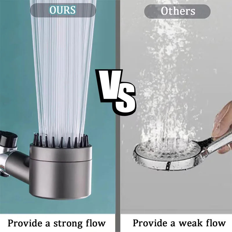 3-Mode Filtered Showerhead – Massage & One-Click Water Stop Filtered Showerhead Qst