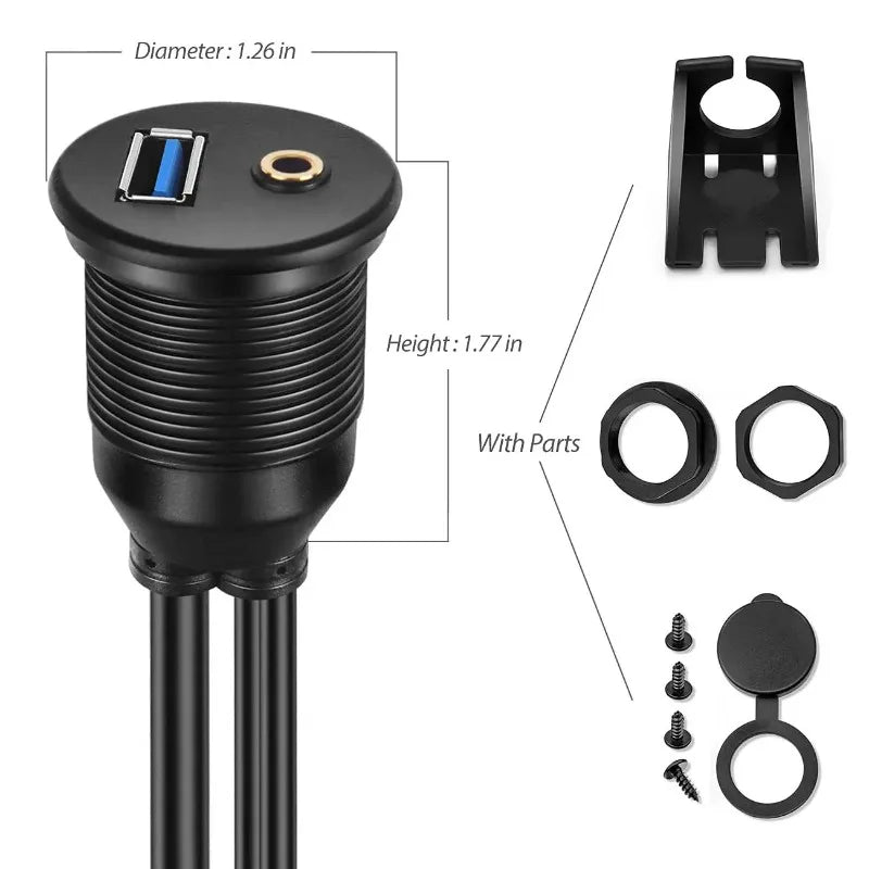 USB 3.0 Micro-B Screw Lock Cable for Industrial Cameras USB Data Cable Qme