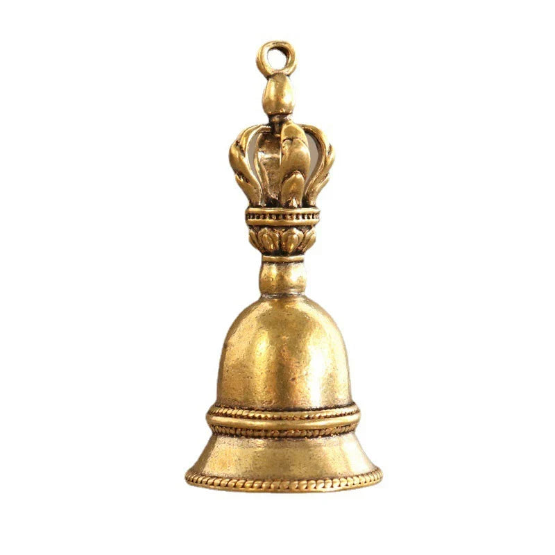 Vintage Brass Bell Charm Pendant – DIY Keychain & Craft Charm Pendant Qme
