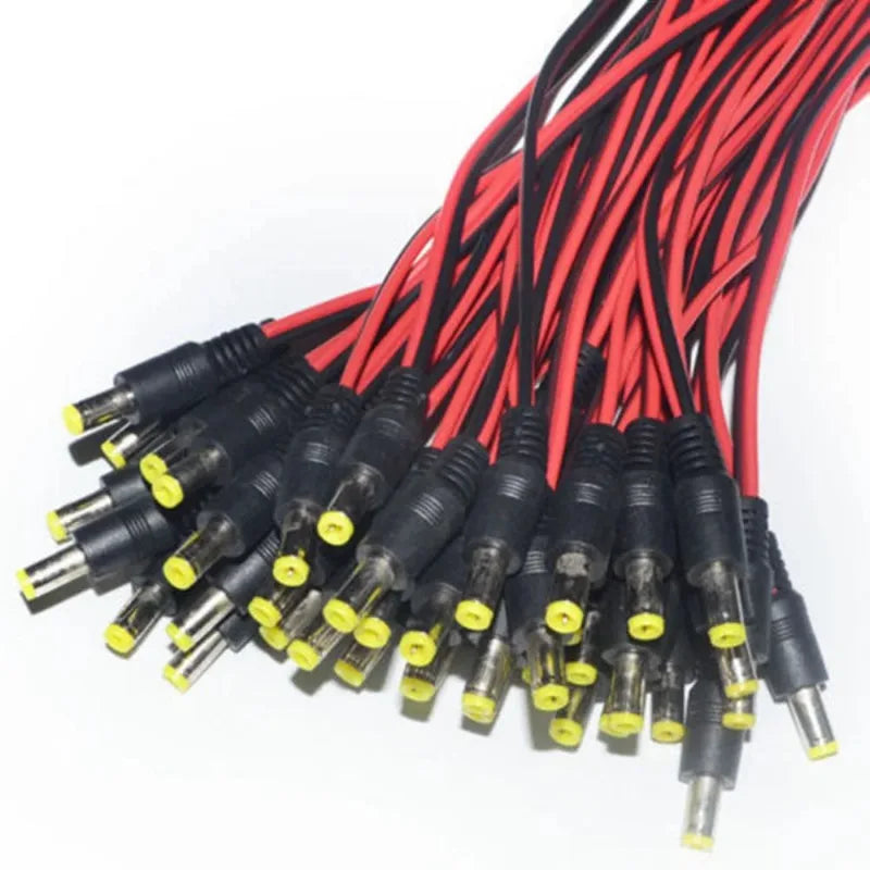 DC Power Connector Male Female Plug for LED Strip Wiring DC Power Connector Qme