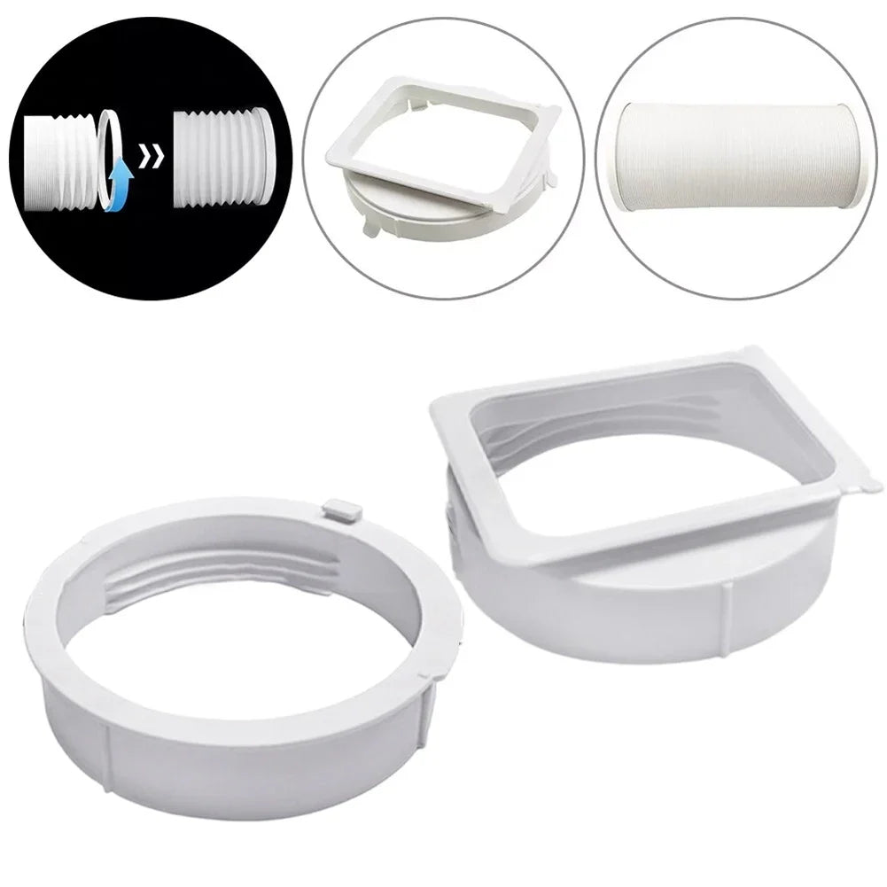 Portable AC Exhaust Hose Connector | 15cm ABS Duct Interface AC Hose Connector Qme