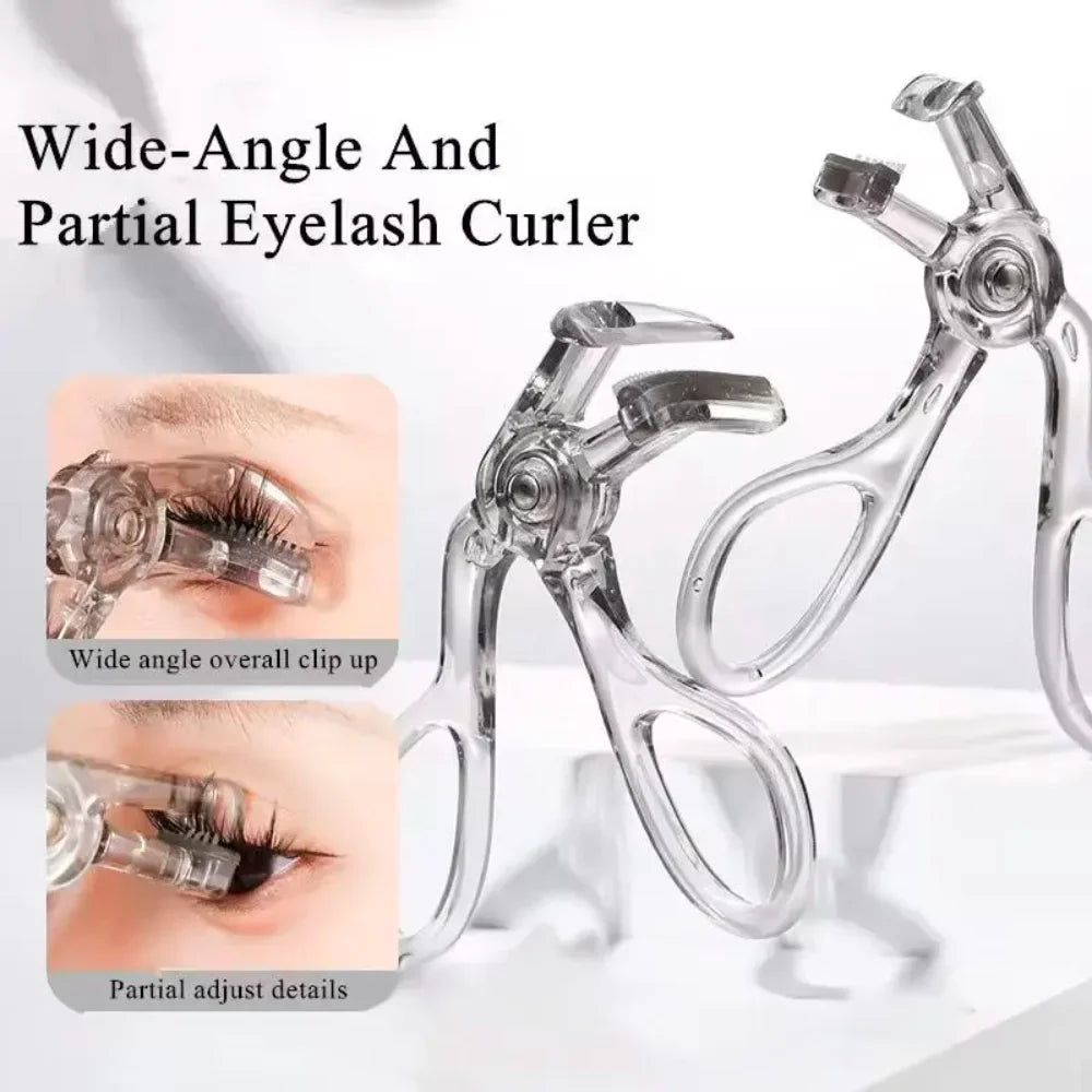 Dual-Type Eyelash Curler Comb | Wide & Partial Clip, Waterproof Eyelash Curler Comb Qme