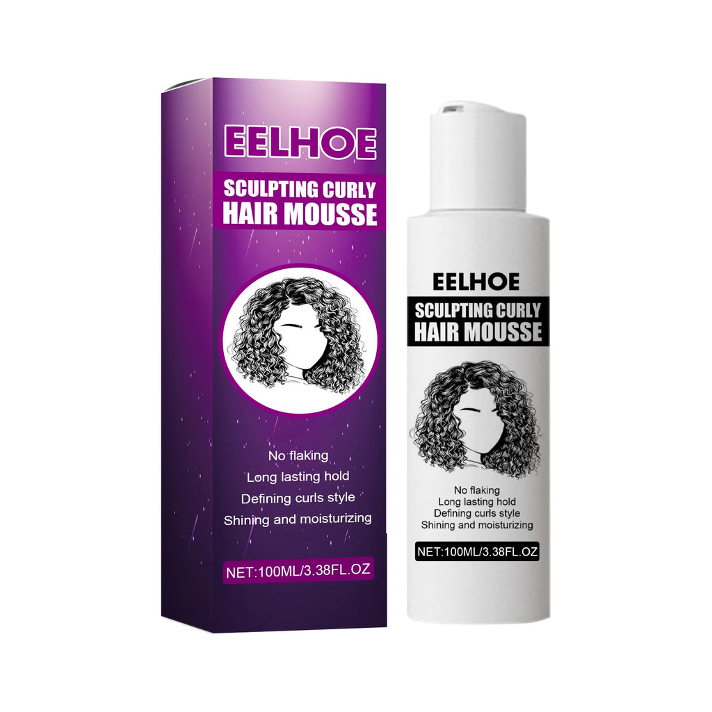 EELHOE Curl Enhancing Elastin Mousse – Volume & Moisture Cream Curl Styling Mousse Qst