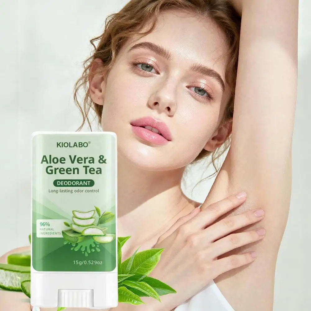 Aloe Vera Green Tea Deodorant Stick | Travel-Friendly Deodorant Stick Qme