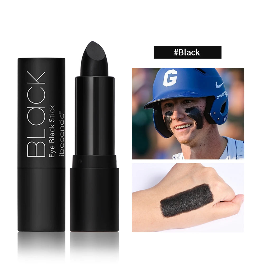 Sports Eye Black Stick – Waterproof Face Paint for Football & Baseball Sports Face Paint Qst Black