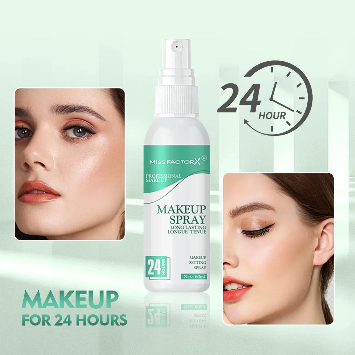 Qme Waterproof Makeup Setting Spray – Long-Lasting Anti-Smudge Makeup Setting Spray Qme
