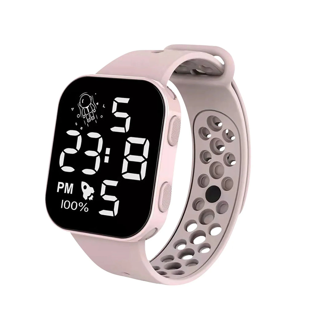 Kids LED Digital Watch | Silicone Strap, 8 Colors Kids Digital Watch Qme