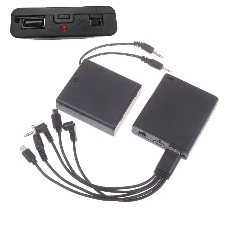 Electronic Lock Emergency Spare Battery Box – 2.5mm Plug 6V Lock Battery Accessory Qme