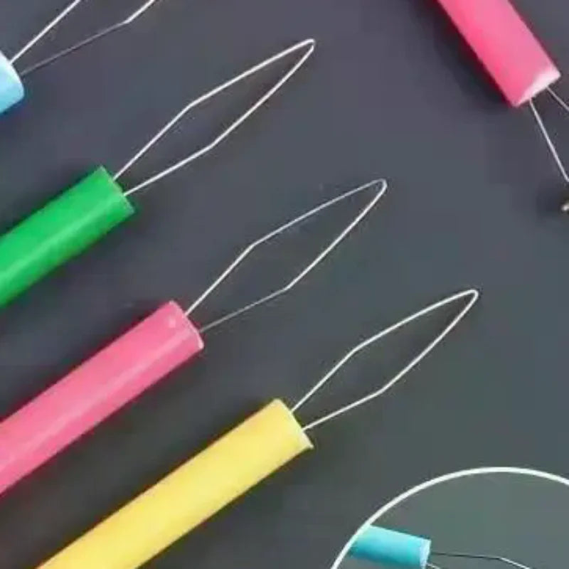 Colorful Cylindrical Needle Threader Sewing Tool – 6 Colors Needle Threader Qme