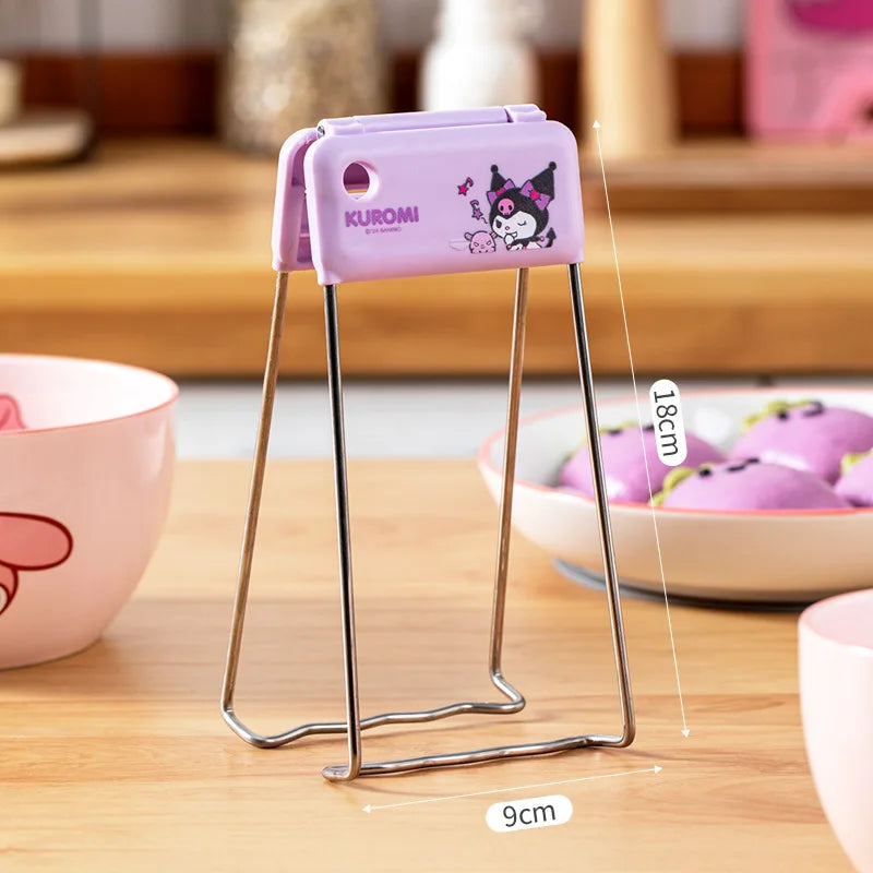 Hello Kitty Kuromi Heat-Resistant Non-Slip Bowl & Tongs Set Kitchen Bowl & Tongs Set Qme 1