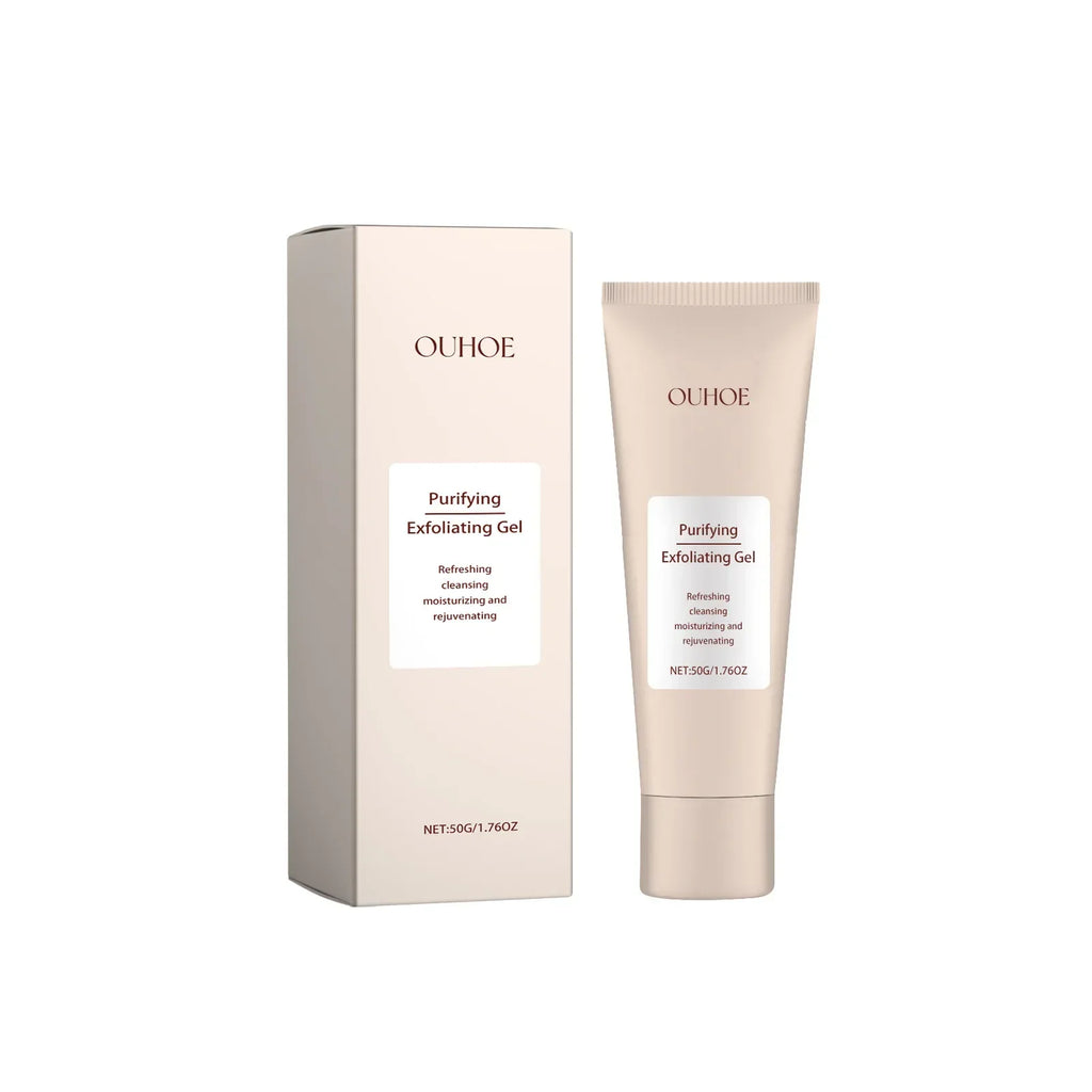 Gentle Exfoliating Face Gel – Pore Cleansing & Skin Smoothing Exfoliating Face Scrub Qme 50g boxed