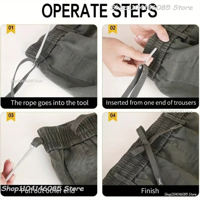 Flexible Drawstring Threader Spring Tool | Steel Cord Threader Drawstring Threader Tool Qme