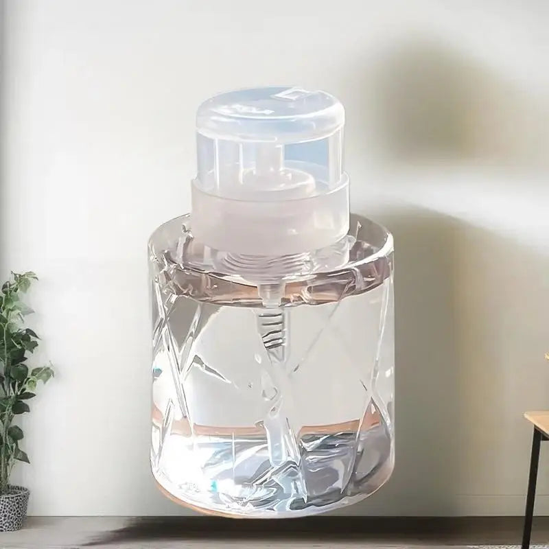 Refillable Lockable Pump Dispenser Bottle | Nail & Makeup Pump Dispenser Bottle Qme