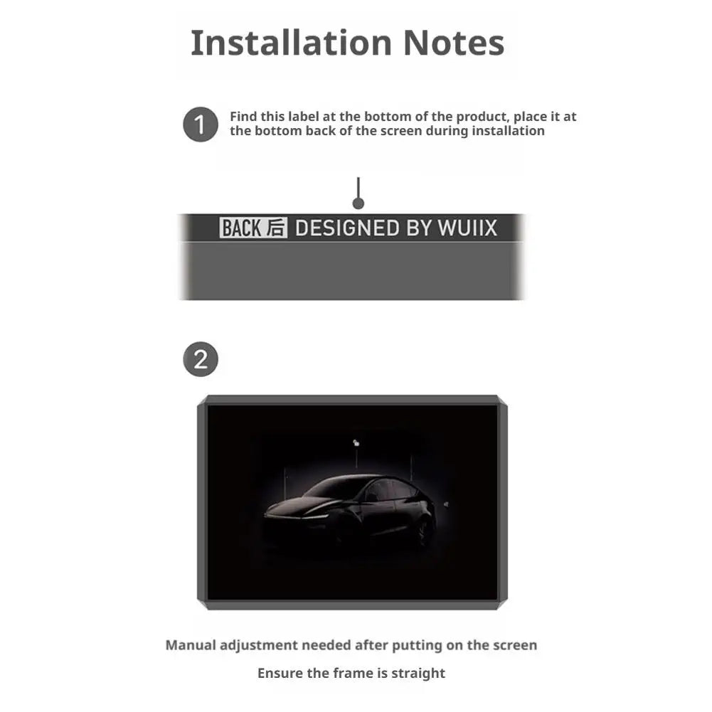 Tesla Model Y Juniper 2026 16" Screen TPU Protector Frame Edge Car Screen Protector Qme