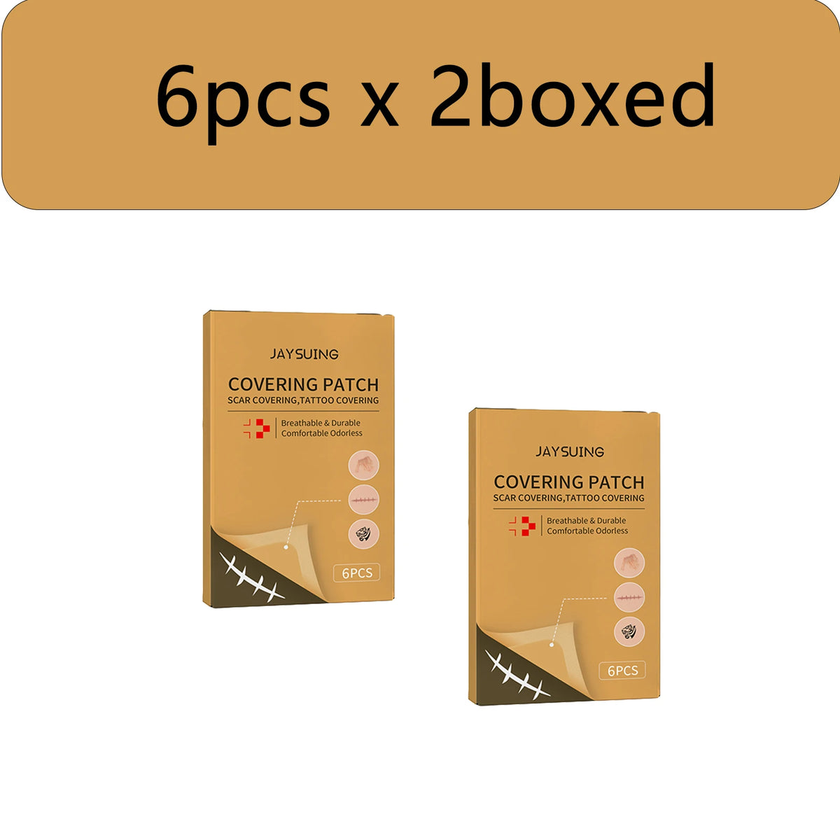 5-Pack Invisible Concealer Stickers – Waterproof & Breathable Skin Concealer Stickers Qst 6pcs x 2boxed
