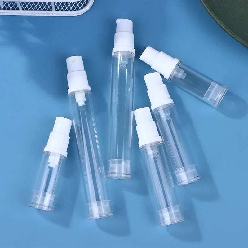 Mini Vacuum Press Bottle – Refillable Portable Lotion Spray Travel Cosmetic Bottle Qme