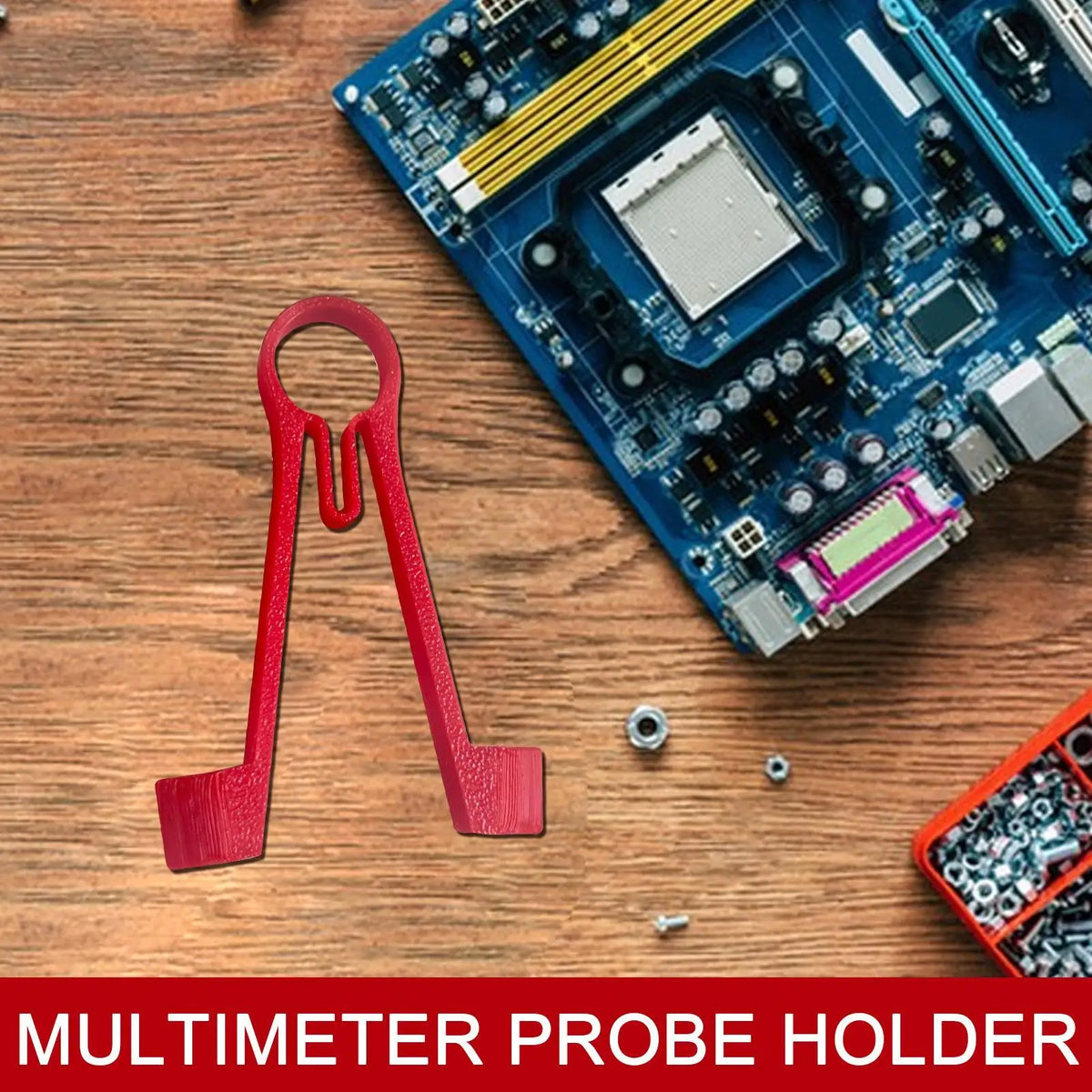 Multimeter Probe Holder Clamping Tool | 4 Colors – 7.6cm Probe Holder Tool Qme