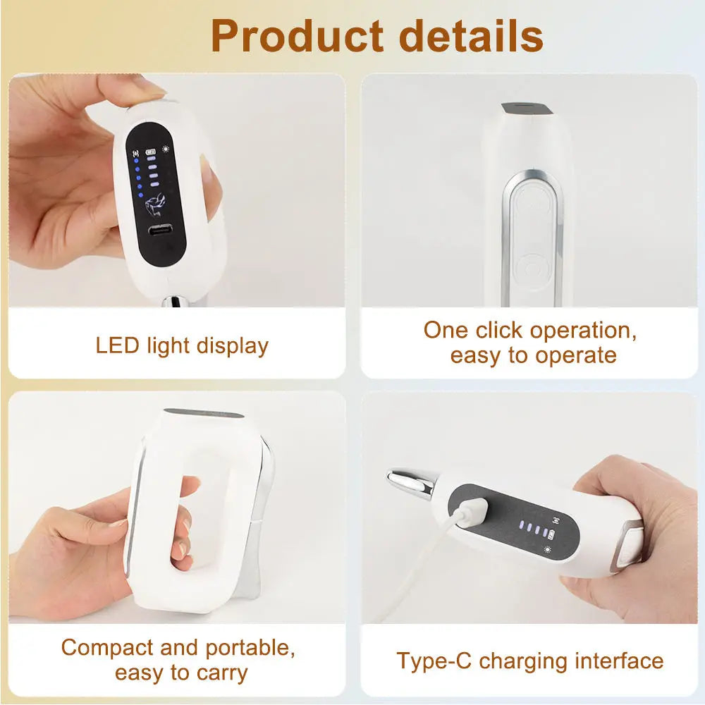 VIMYSHOW EMS Electric Fascia Massager – 5-Speed Vibration Tool Electric Body Massager Qst
