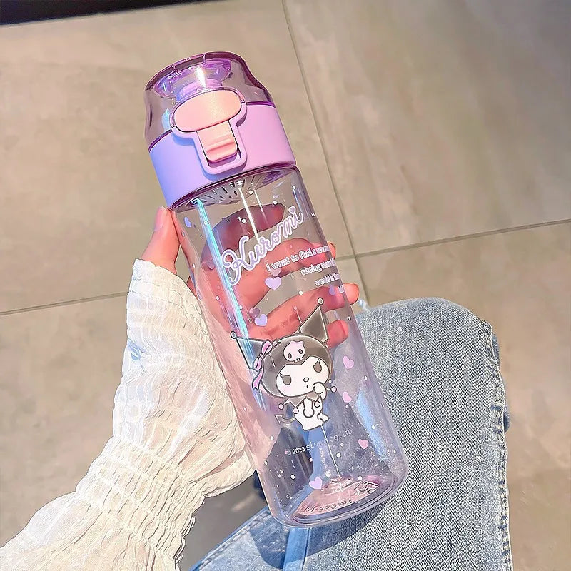 Hello Kitty Kuromi Acrylic Cup with Carry Handle – 21 Colors