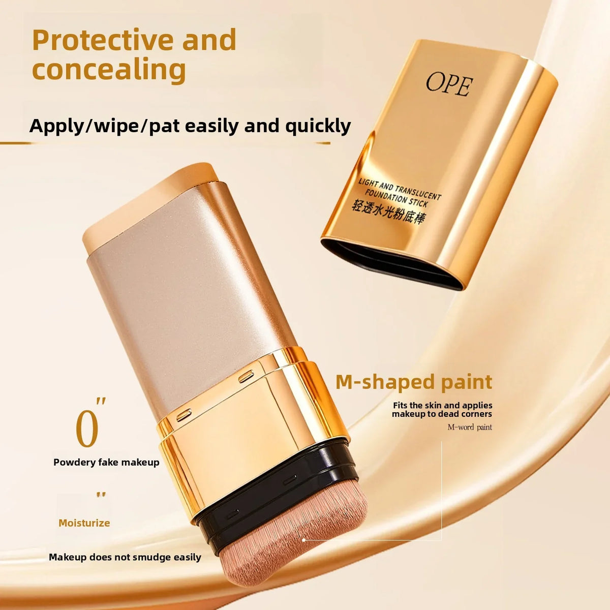 Double Ended Foundation & Concealer Stick | Qme Makeup Foundation Concealer Stick Qme