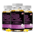 SOOMIIG 12-in-1 Melatonin 5mg Sleep Capsules – Vegan Non-GMO Sleep Supplement Qst 60 count - 3 bottle
