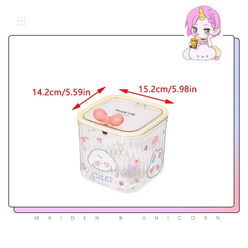 Clear Accessories Organizer Box for Hair Ties & Jewelry Accessories Organizer Box Qme