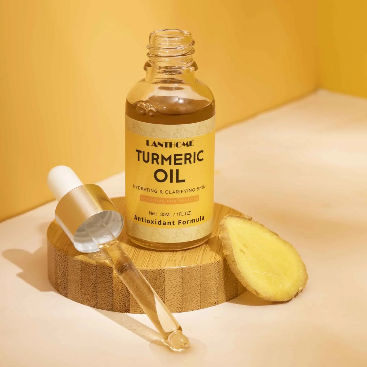 Turmeric Oil Facial Serum – Deep Moisture & Brightening 30ml Facial Oil Serum Qme