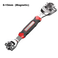 8-in-1 Multi-Tool Wrench Universal Spline Socket Set Multi-Tool Wrench Qme 8-19mm Magnetic