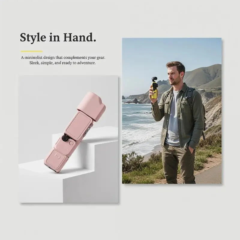 Silicone Protective Case for DJI Osmo Pocket 4 – Lightweight Cover Camera Protective Case Qme