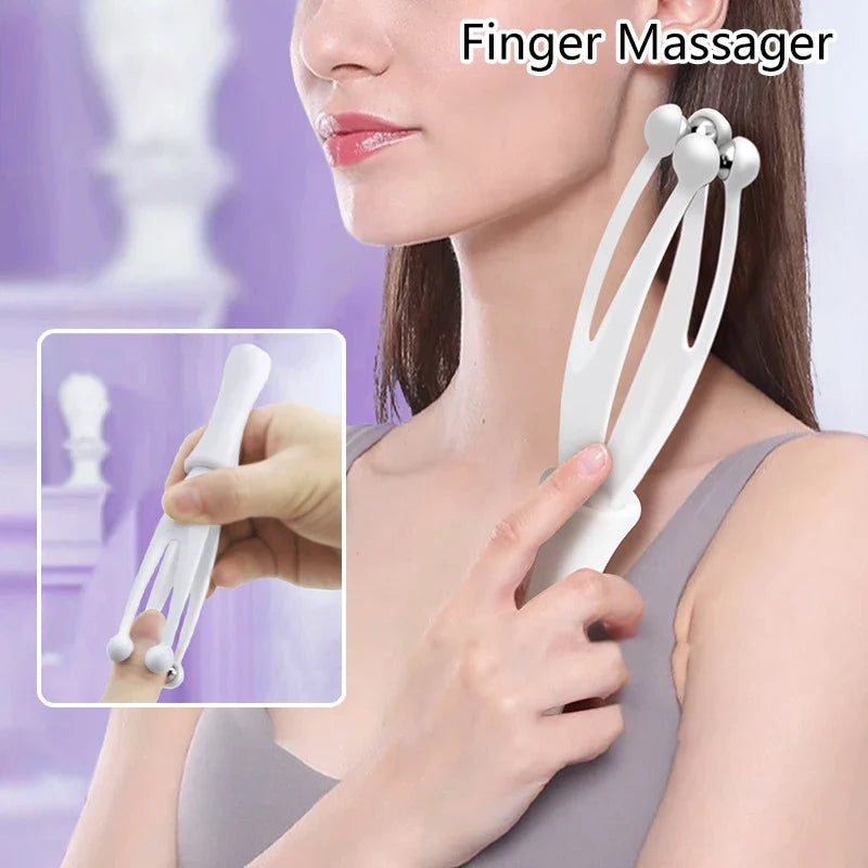 360° Roller Hand & Finger Joint Massager | Acupressure Tool Hand Roller Massager Qme