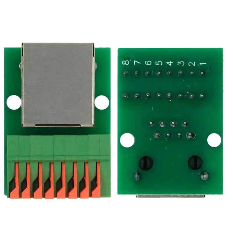 RJ45 Adapter Board Female Socket Guide Rail Terminal Block RJ45 Terminal Adapter Qme